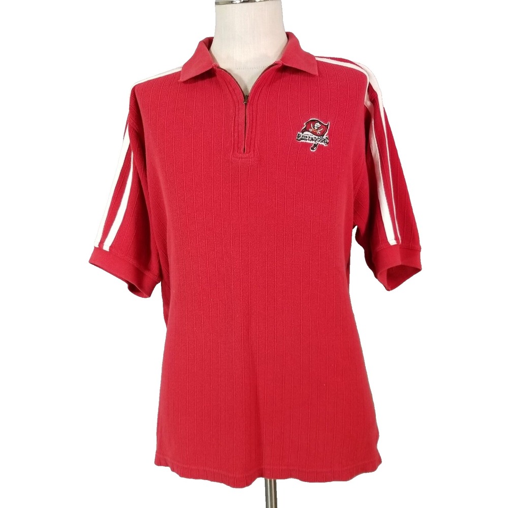 Lee Sport Tampa Tampa Bay Buccaneers polo shirt men's medium red vintage
